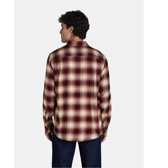 Men's Cozy Plaid Flannel Shirt With Long Sleeve 2-Pack Size M - Picture 9 of 10